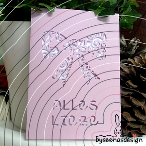 Karte Schleife Plotterdatei SVG DXF